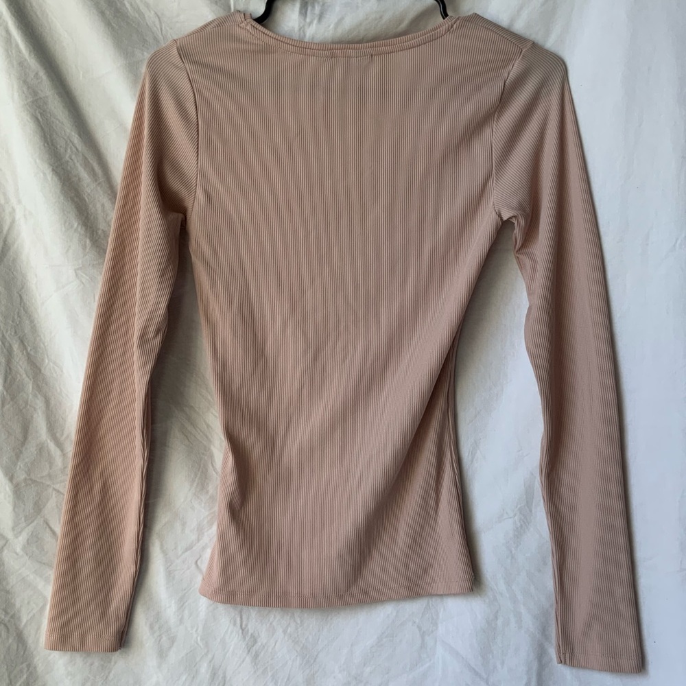 New Look Cream/Tan Top Size 8 Like New